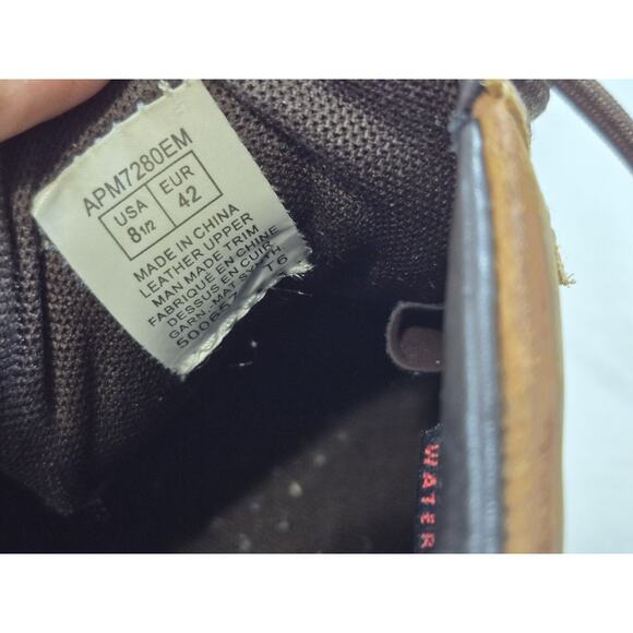 ROCKPORT XCS Men's 8.5 Brown Leather Waterproof Hiking Work Ankle Boots - Picture 5 of 9